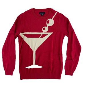 Studio Park X Alberti Popaj Martini Icon Sweater Womens XXS Red